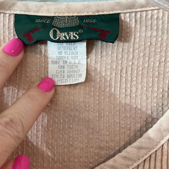Orvis - medium, beige/tan corduroy jacket - Picture 3 of 6